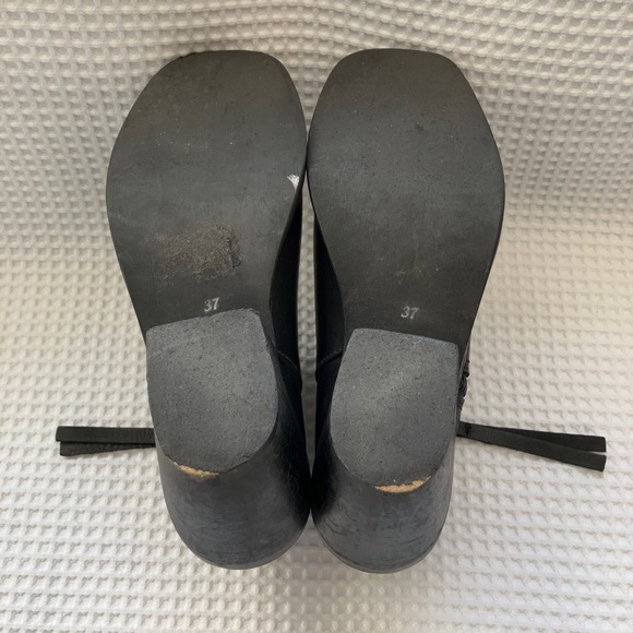 black leather Ankle Boots - Picture 6 of 7